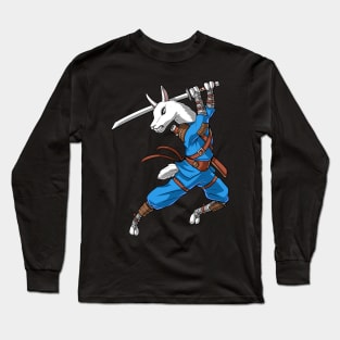 Llama Ninja Samurai Long Sleeve T-Shirt